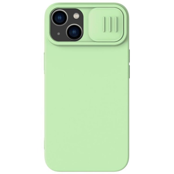Nillkin iPhone 14 Plus Cover CamShield Silkeagtig Silikone - Grøn