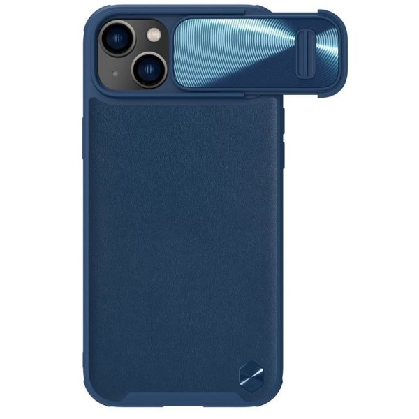 Nillkin iPhone 14 Case CamShield Leather S - sininen