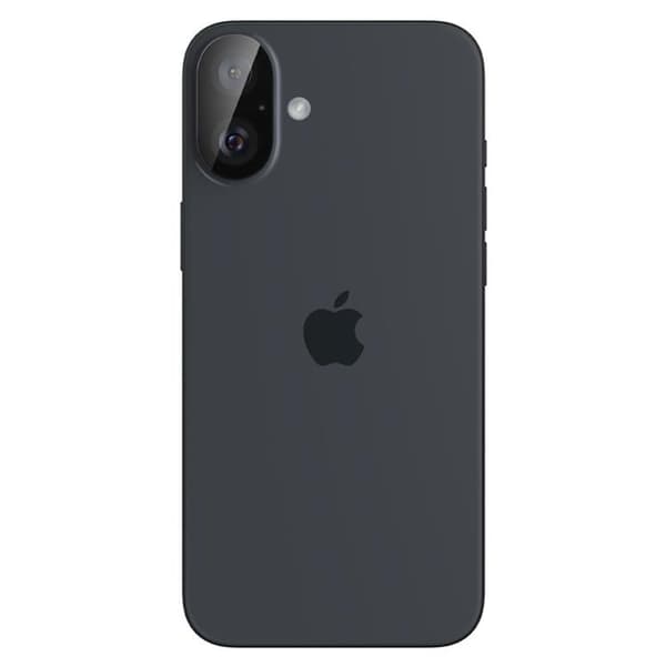 Spigen [2-Pack] iPhone 16/16 Plus Kameralinsskydd Härdat glas Optik Pro - Svart Black