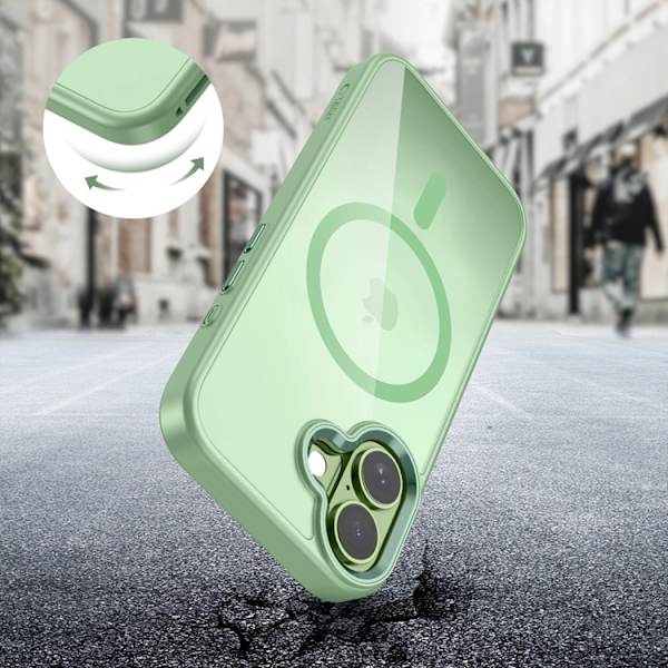 Tech-Protect Mobilskal till iPhone 17 Magsafe Magmat - Sage/Clear Grön