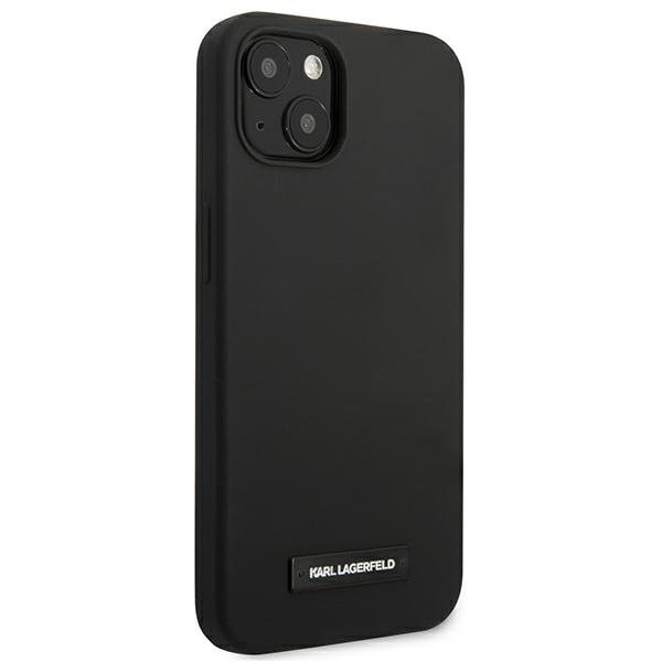 Karl Lagerfeld iPhone 13 Skal Silicone Plaque - Svart Svart