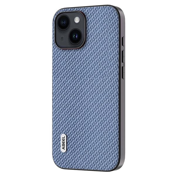 ABEEL Mobilskal till iPhone 14 Plus Carbon Fiber Blå