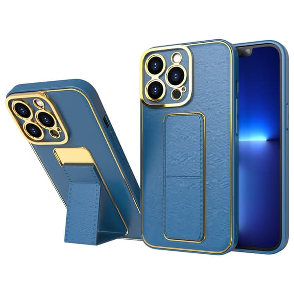 iPhone 12 Pro -kuori Kickstand - Sininen Blå