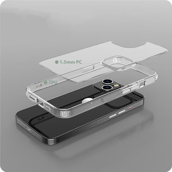 Tech-Protect Mobilskal till iPhone 15 Flexair Hybrid Transparent