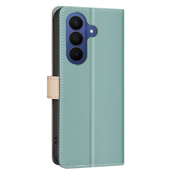 BINFEN Samsung Galaxy S26 Pro Plånboksfodral Konstläder RFID Skydd - Grön