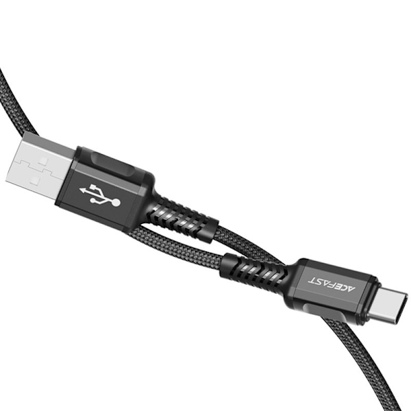 Acefast USB-C till USB-A kabel 1.2m - Svart Svart