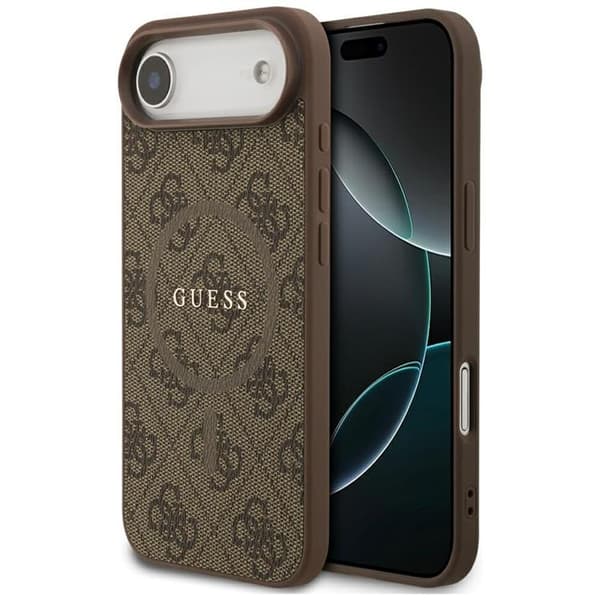 Guess Telefontaske til iPhone Air MagSafe 4G Ring Klassisk Logo - Brun Brun