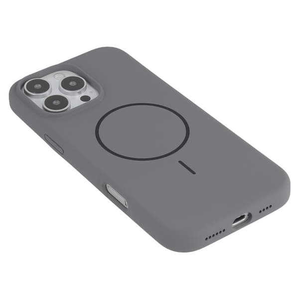 X-LEVEL Mobilskal till iPhone 16 Pro MagSafe Flytande Silikon Svart