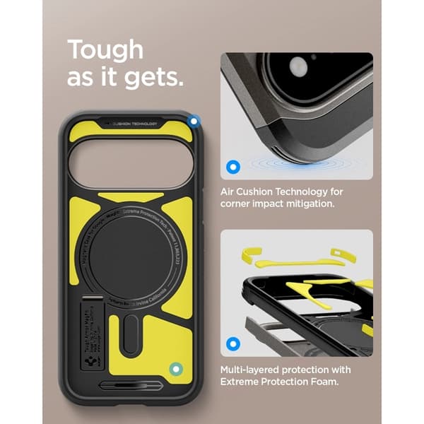 Spigen Mobilskal För Google Pixel 11 Pro Magsafe Tough Armor - Gunmetal