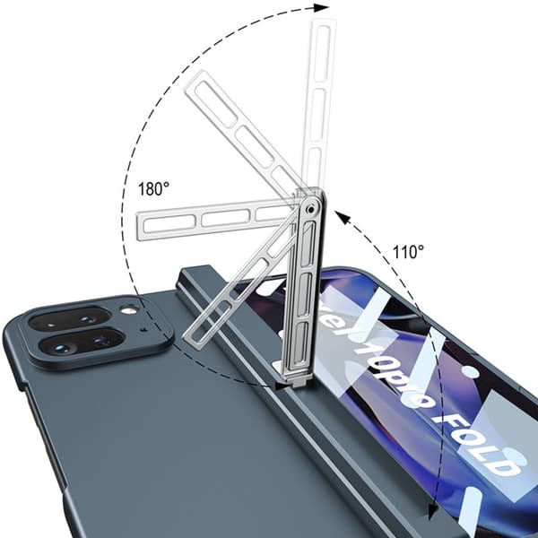 GKK Google Pixel 10 Pro Fold Fodral PC + Tempered Glass - Silver