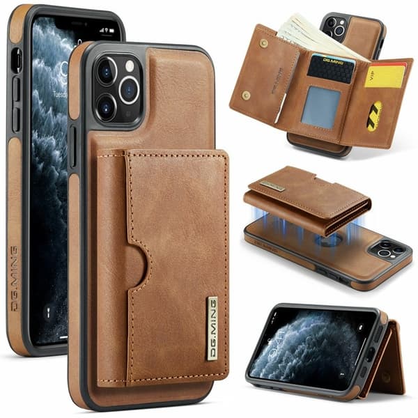 DG.MING M6 Series Mobilskal till iPhone 11 Pro Magnetiskt Brun