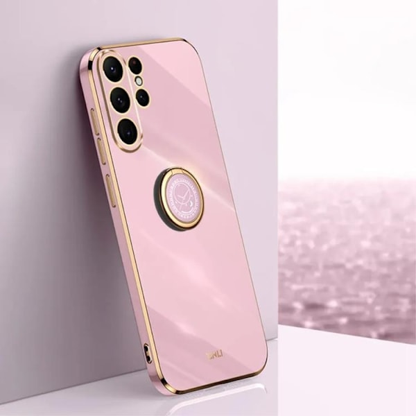 Galaxy S24 Ultra Mobilskal Ringhållare - Rosa