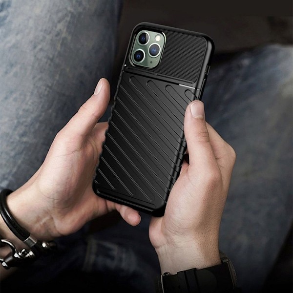 Forcell iPhone 14 Pro Skal Thunder Mjukplast Svart Svart