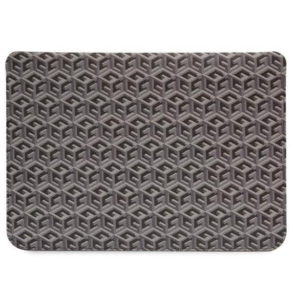 Guess Computer Sleeve 16'' GCube Stripes - Sort Brun