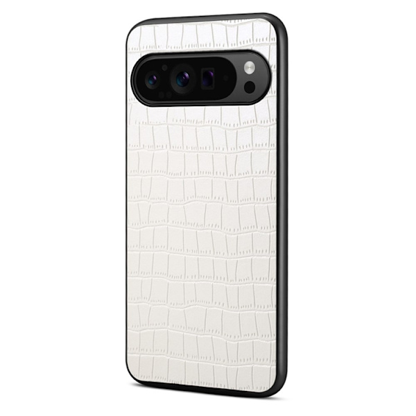 Mobilskal till Google Pixel 10/10 Pro Crocodile Texture - Vit Vit