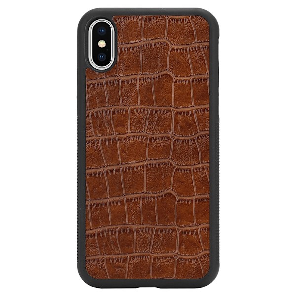 Boom Croco skal till iPhone X/XS - Brun Brun