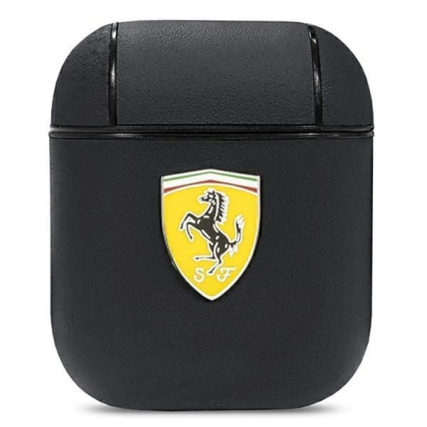 Ferrari AirPods -kansi, nahkainen kiskossa - musta