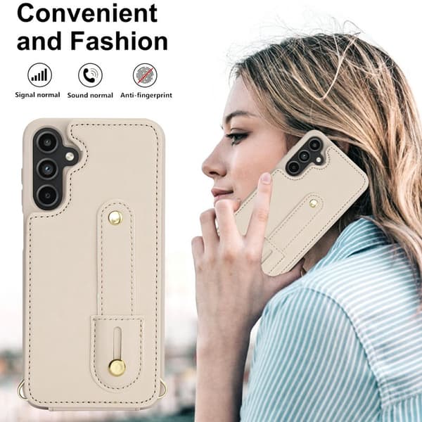 Mobilskal för Samsung Galaxy S26 Kickstand Kortfack TPU - Beige