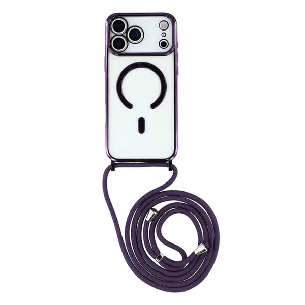 Mobilskal till iPhone 17 Pro MagSafe Electroplating Edge TPU - Lila Lila