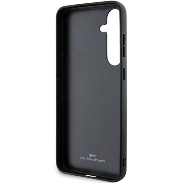 BMW Galaxy S24 Plus Mobilskal Signature Crossing Line Pattern Svart