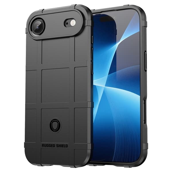 Mobilskal till iPhone Air Grid Design Scratch-Proof Soft TPU - Svart Svart