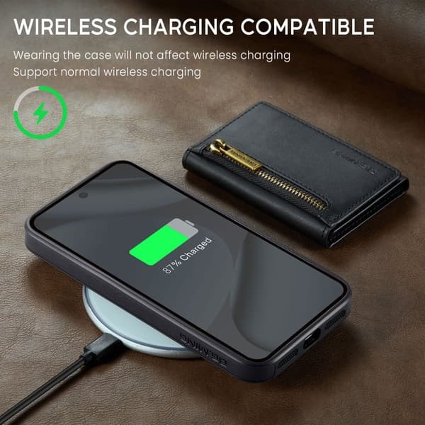 DG.MING M5 Series Mobilskal till Google Pixel 10 Pro XL Konstläder Svart