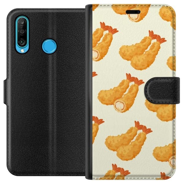 Plånboksfodral till Huawei P30 lite med Räkor