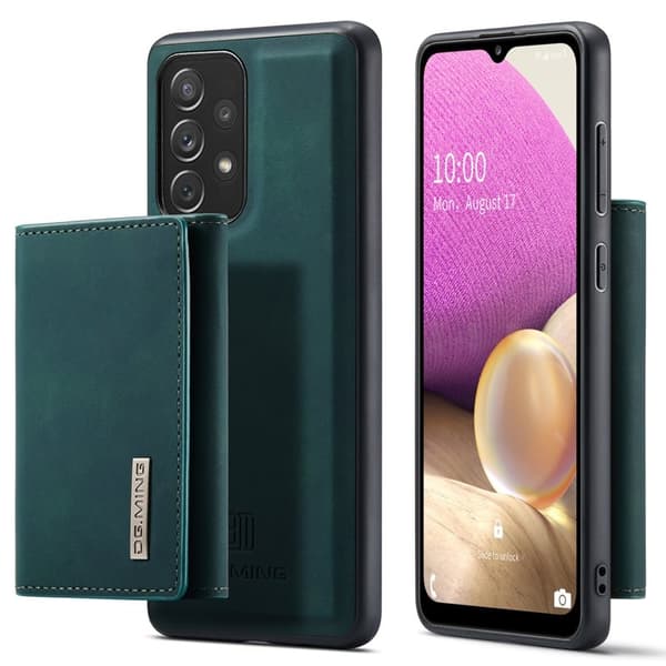 DG.MING M1 Series 2-in-1 Wallet Mobilskal Grön för Samsung Galaxy A33 5G