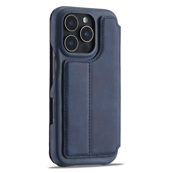 LC.IMEEKE iPhone 16 Pro Max Plånboksfodral Konstläder - Blå
