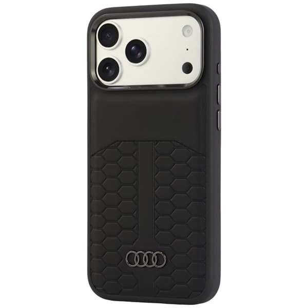 Audi Mobilskal För iPhone 18 Pro Max/17 Pro Max Magsafe Läder - Svart