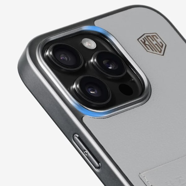 KIGC Mobilskal till iPhone 16 Pro Max Korthållare - Grå Grå