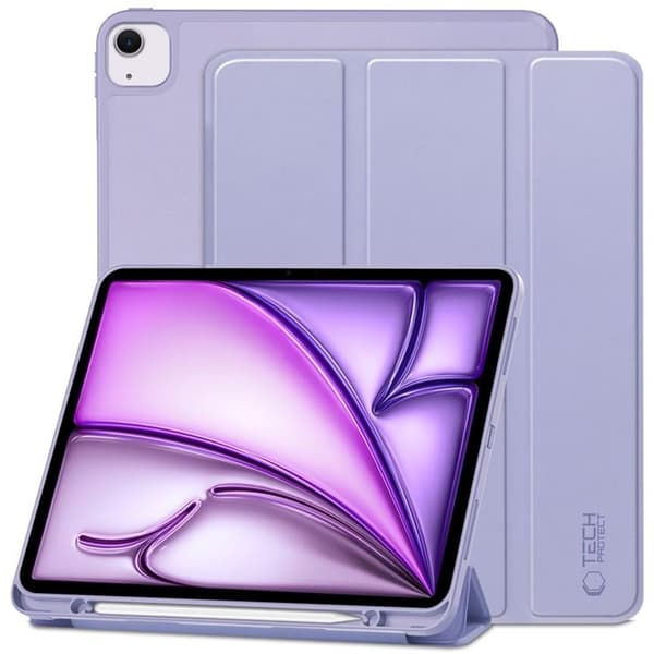 Tech-Protect iPad Air 13 (2024) Etui med Penåbning - Violet Lila