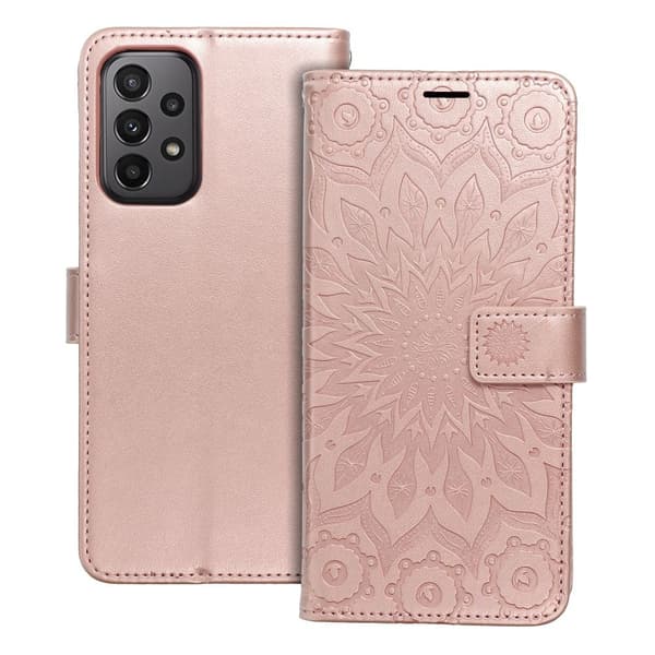 MEZZO plånboksfodral för Galaxy A23 5G mandala roséguld Guld