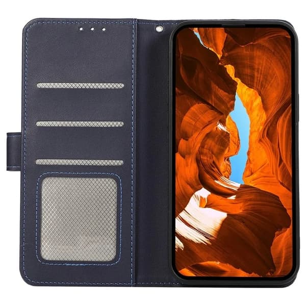 Sony Xperia 1 VII Plånboksfodral RFID-Skydd Konstläder - Blå