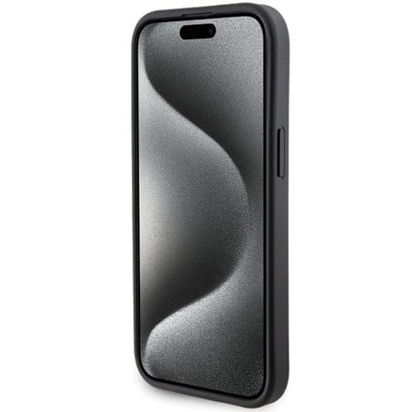 Karl Lagerfeld iPhone 15/14 Plus Mobilskal Gripstand Pins Svart