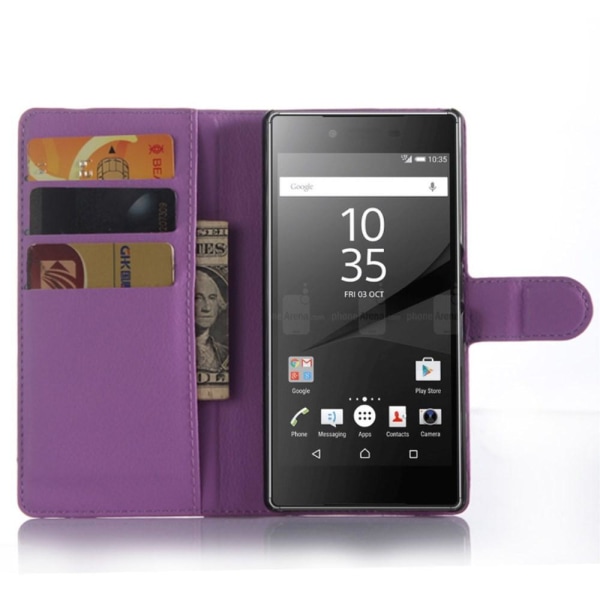 Plånboksfodral till Sony Xperia Z5 Premium - Lila