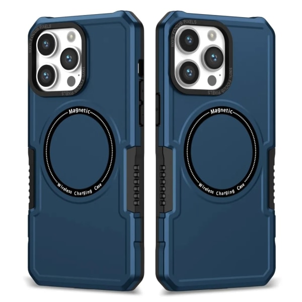 Magneettinen iPhone 15 Pro -mobiilisuojus - sininen