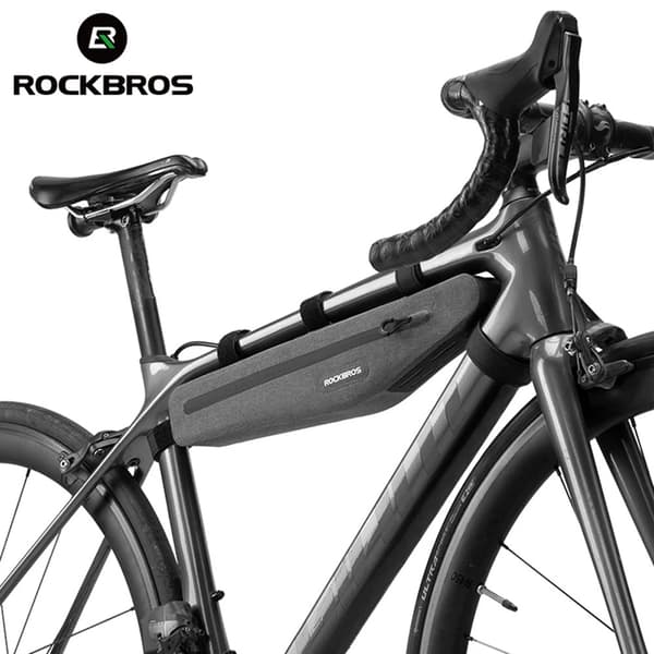 Rockbros Cykelväska Vattentät För Ram AS-052 - Grå Grå