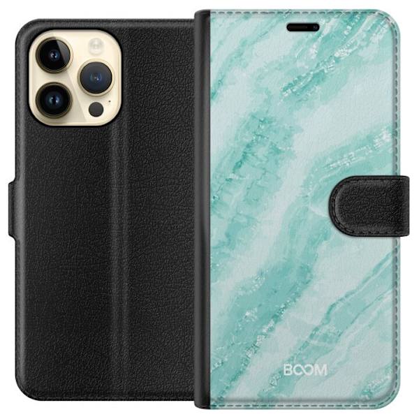 Plånboksfodral till Apple iPhone 14 Pro Max med Mint Marble