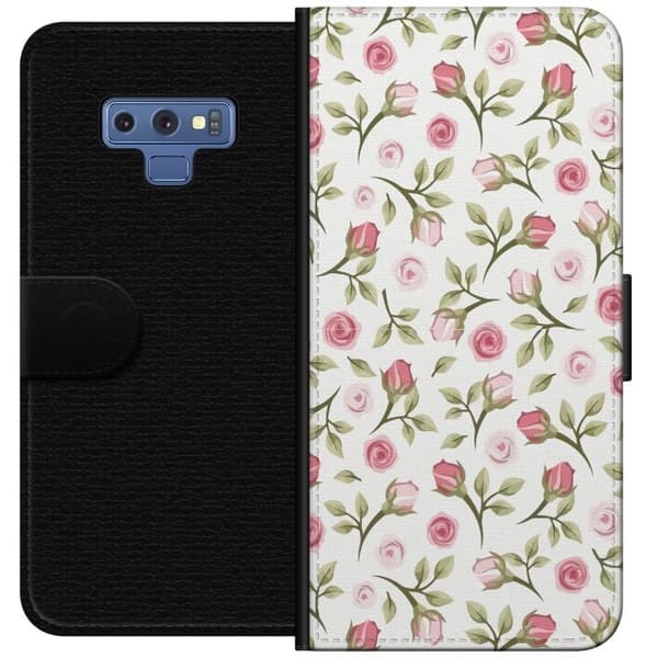 Plånboksfodral till Samsung Galaxy Note9 med Blommigt