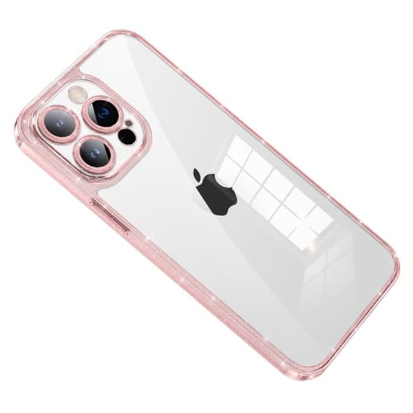 SULADA Mobilskal till iPhone 14 Pro Max Glitter TPU TempeRöd Glass Rosa