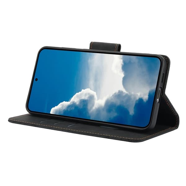 Plånboksfodral för Samsung Galaxy S26 Plus Konstläder - Svart