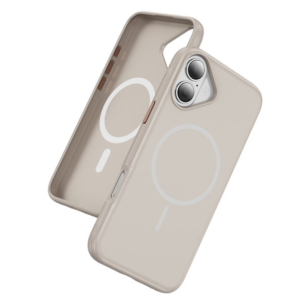 Mobilskal till iPhone 17 MagSafe PC + TPU Shockproof - Grå Grå