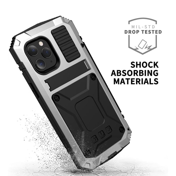 R-JUST Mobilskal till iPhone 12 Pro Max Shockproof Silver Dustproof Waterproof