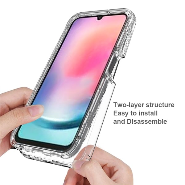 Galaxy A24 4G Mobilskal 3in1 Gradient - Svart Svart