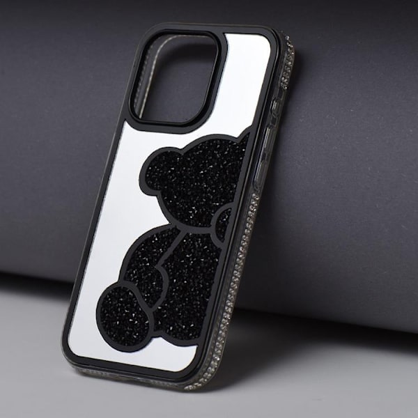 Telefontaske til iPhone 16 Pro Bamse - Sort Black