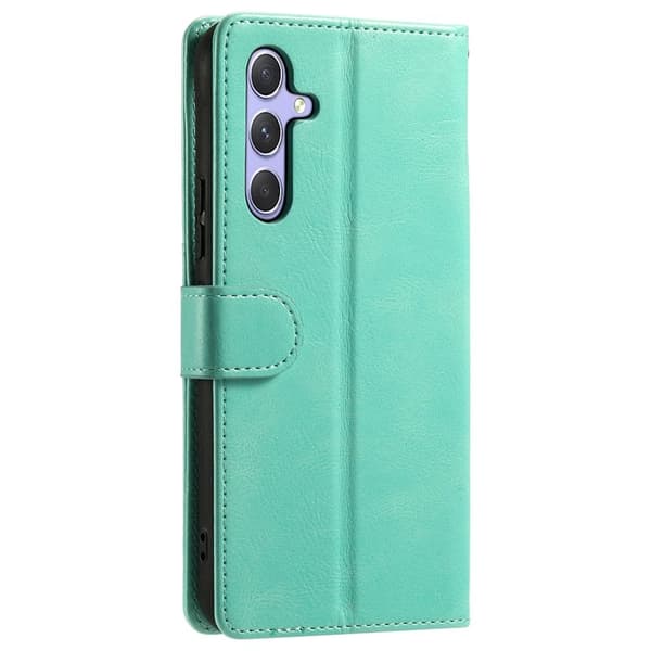 Samsung Galaxy S26 Plus Skal PU Läder 6 Kortfack - Mintgrön