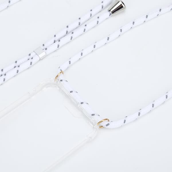 Boom Halsbandsrem Rope - White Stripes Cord