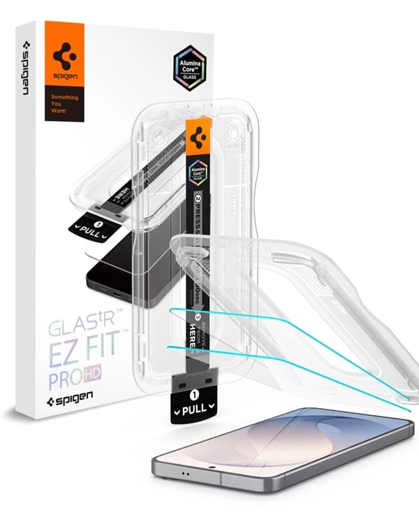 [2-Pack] Spigen Härdat Glas Skärmskydd För Galaxy S26 FE EZ Fit Pro - Clear