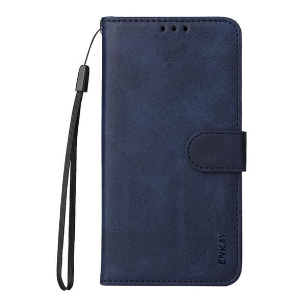 HAT PRINCE Sony Xperia 10 VII Konstläder Plånboksfodral Med Härdat Glas - Blå Blå